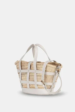 Mujer MICUIR Bolsos Medianos-Capazo Formentera Pequeno Crema
