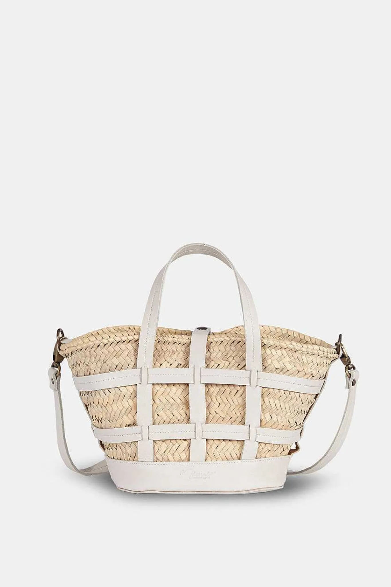 Mujer MICUIR Bolsos Medianos-Capazo Formentera Pequeno Crema