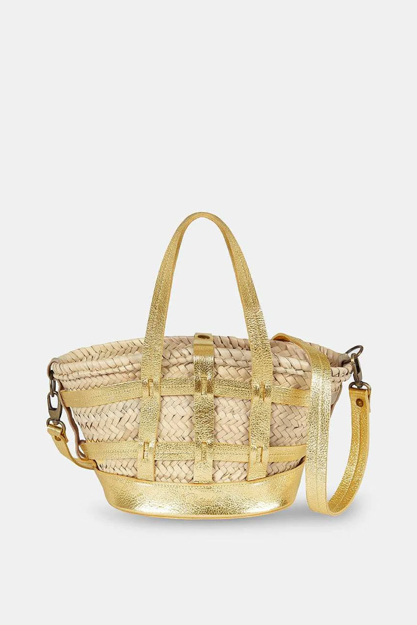 Mujer MICUIR Bolsos Medianos-Capazo Formentera Pequeno Oro