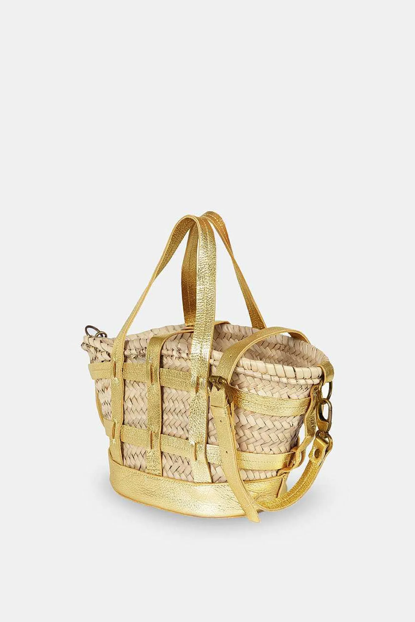 Mujer MICUIR Bolsos Medianos-Capazo Formentera Pequeno Oro