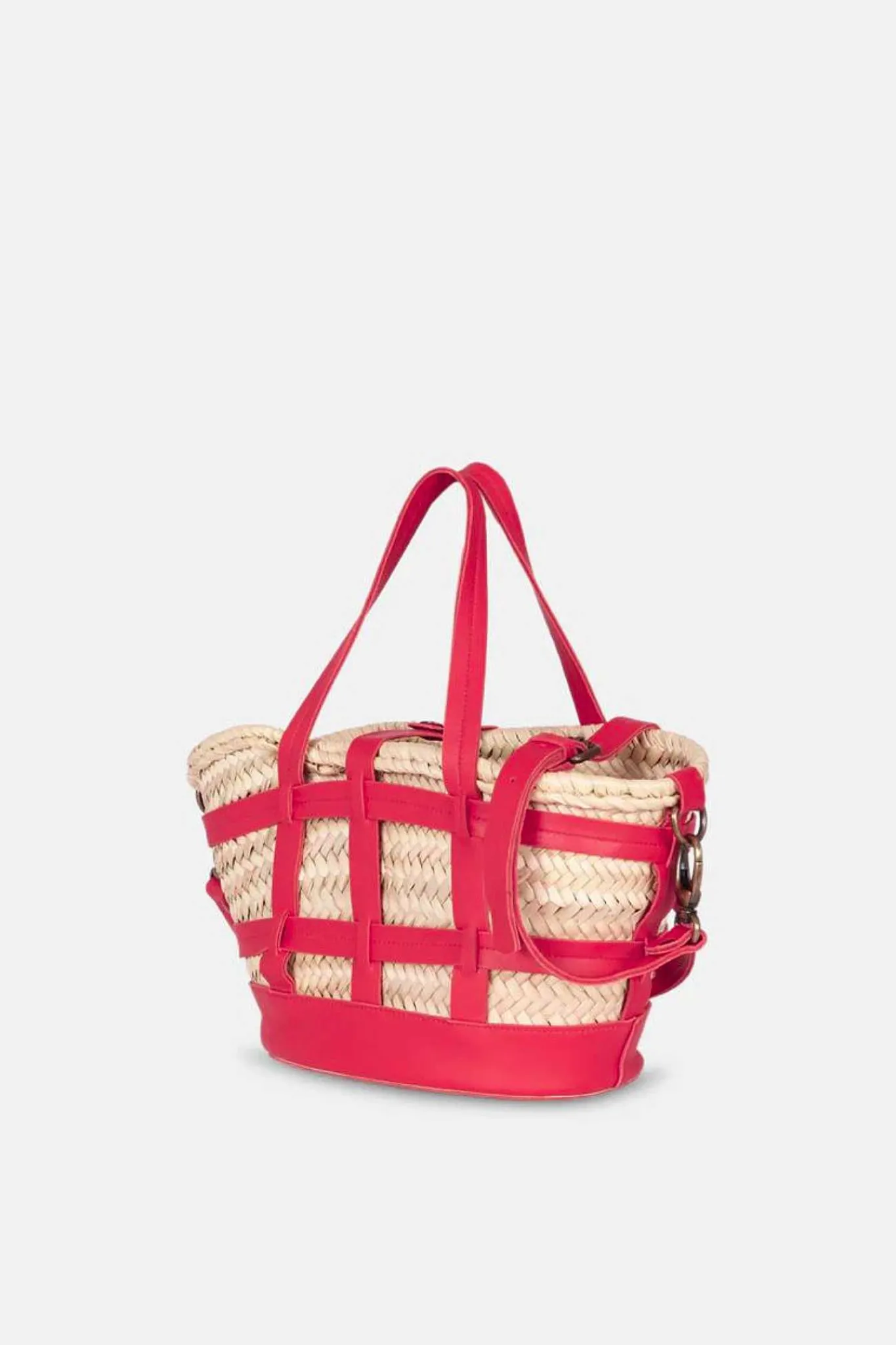 Mujer MICUIR Bolsos Medianos-Capazo Formentera Pequeno Rojo