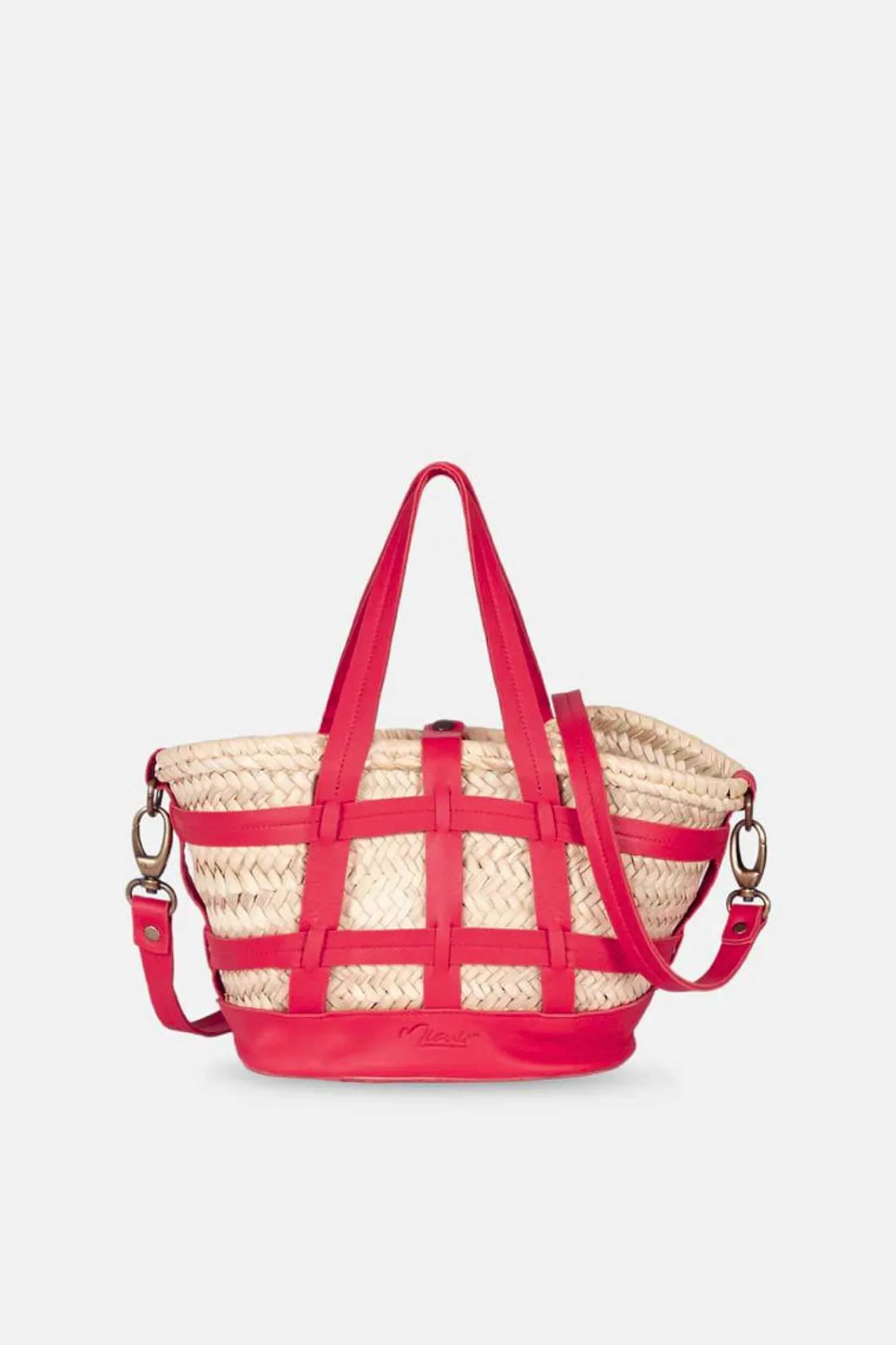 Mujer MICUIR Bolsos Medianos-Capazo Formentera Pequeno Rojo