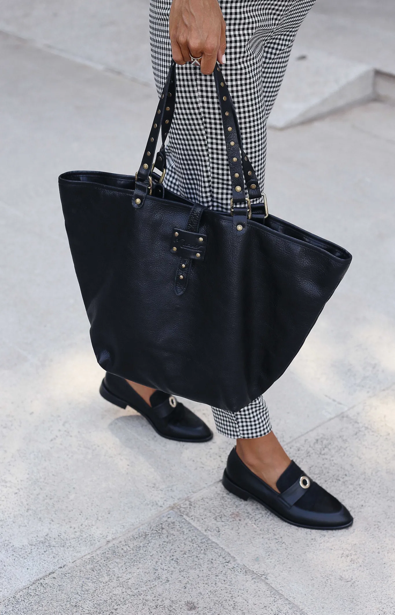 Mujer MICUIR Bolsos Icónicos-Capazo Negro