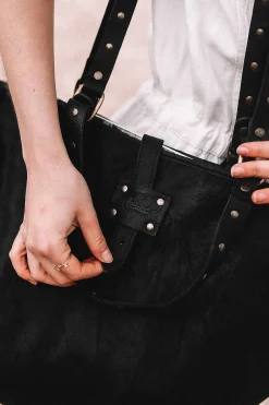 Mujer MICUIR Bolsos Icónicos-Capazo Negro