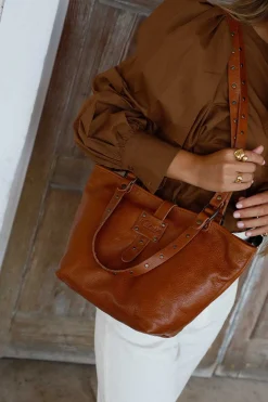 Mujer MICUIR Bolsos Icónicos-Capazo Pequeno Cuero
