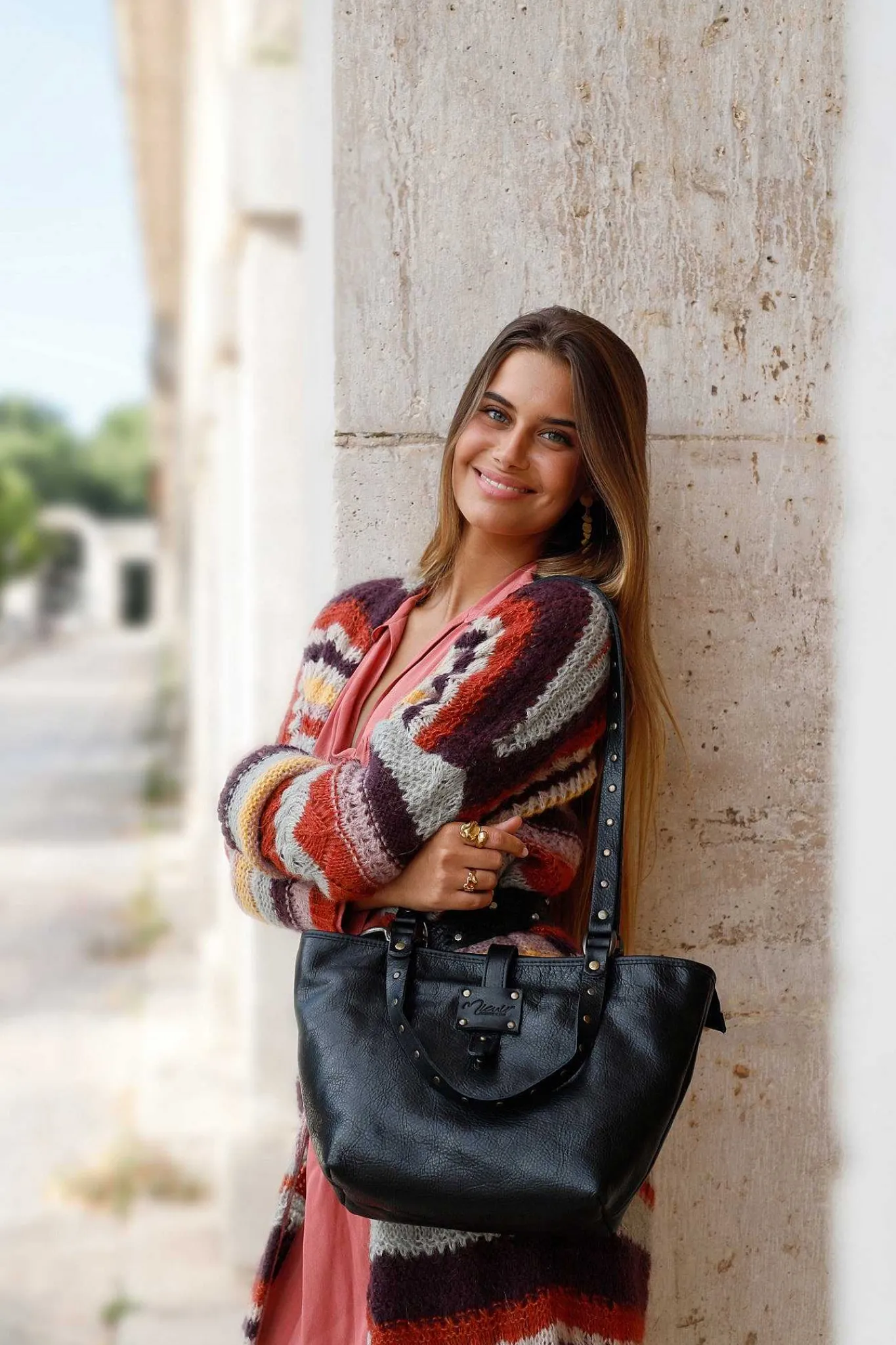 Mujer MICUIR Bolsos Icónicos-Capazo Pequeno Negro