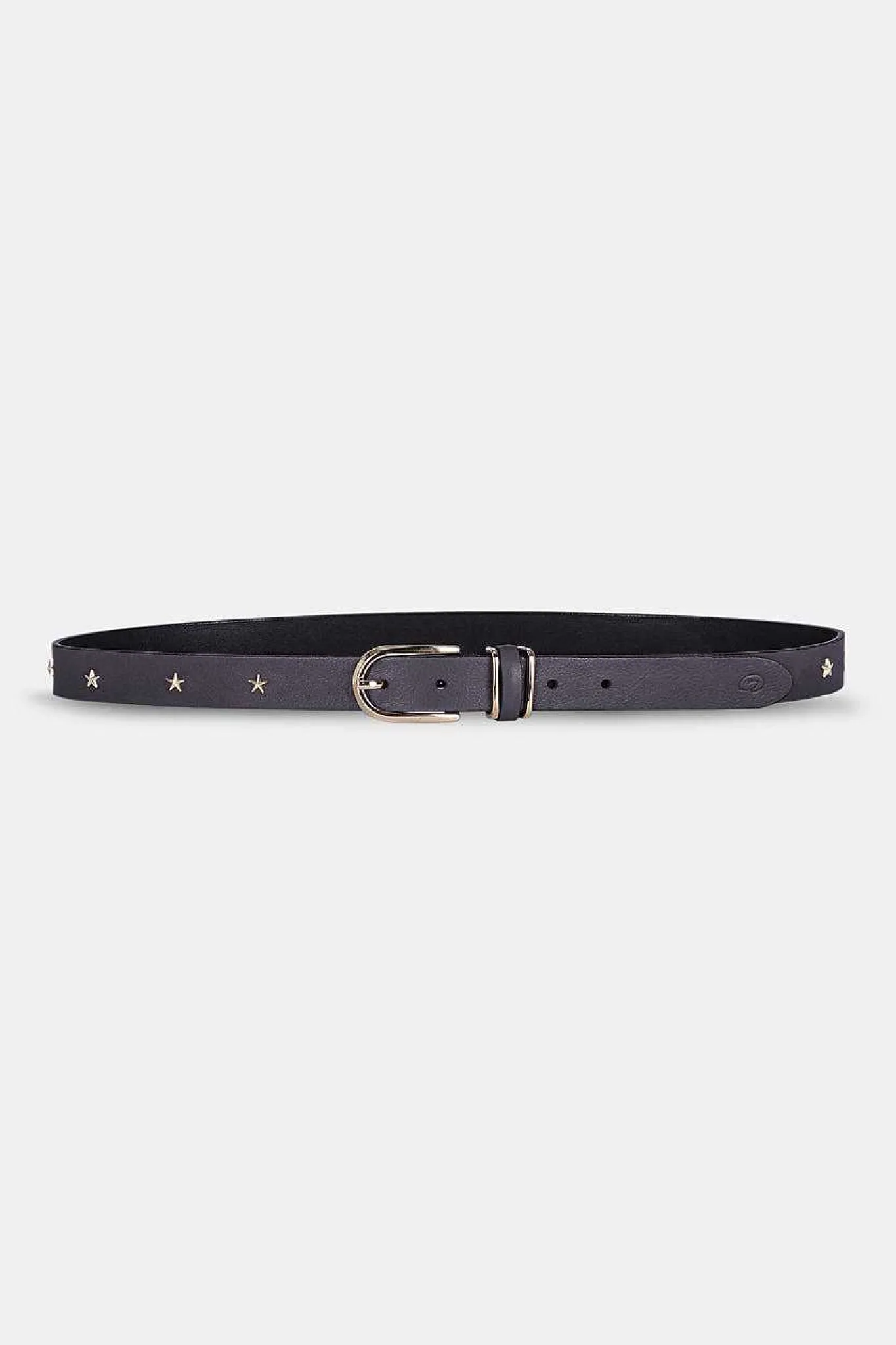Mujer MICUIR Cinturones-Cinturon Fino Stars Negro