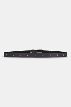 Mujer MICUIR Cinturones-Cinturon Fino Stars Negro