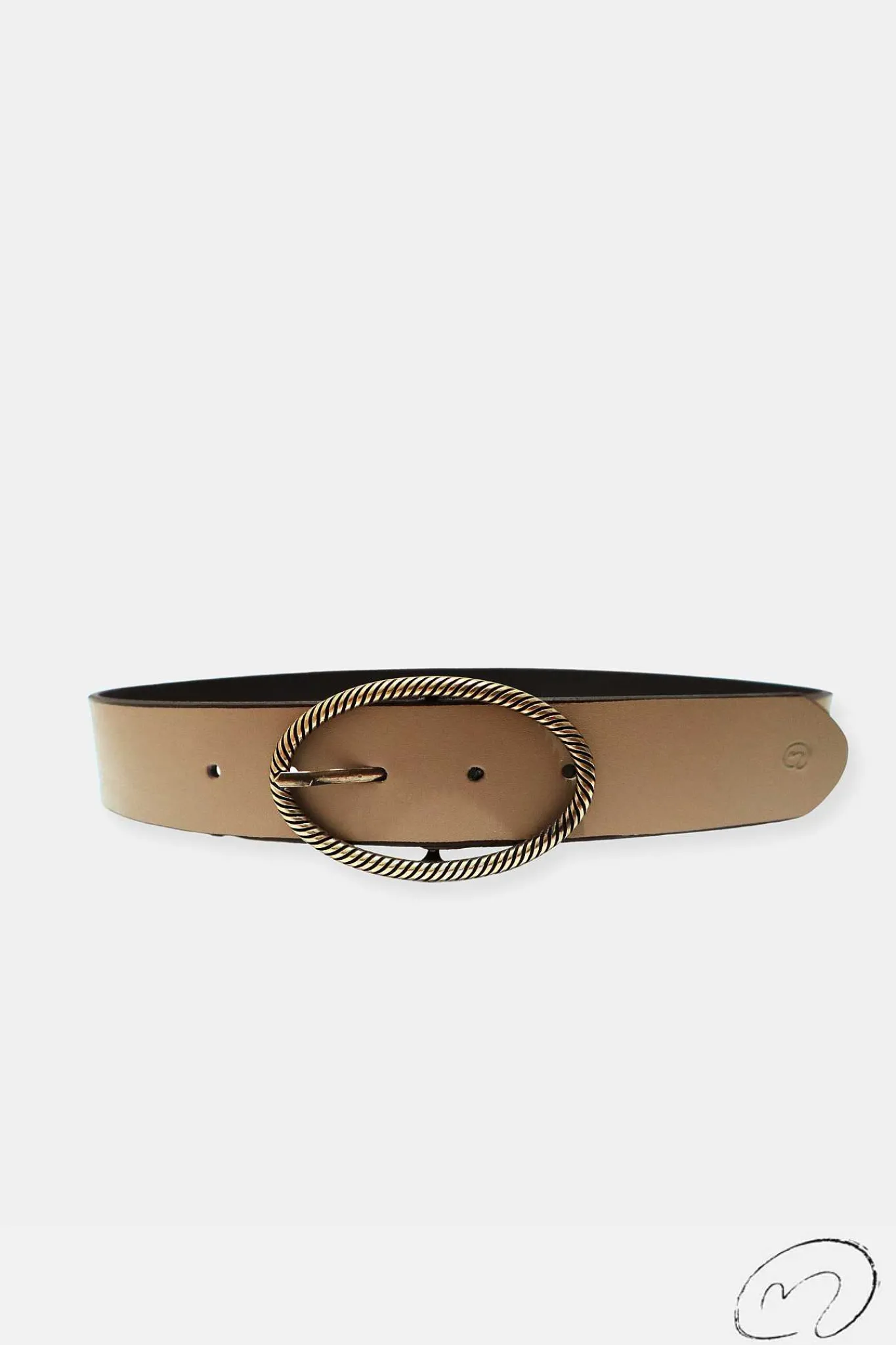 Mujer MICUIR Cinturones-Cinturon Taupe Helena
