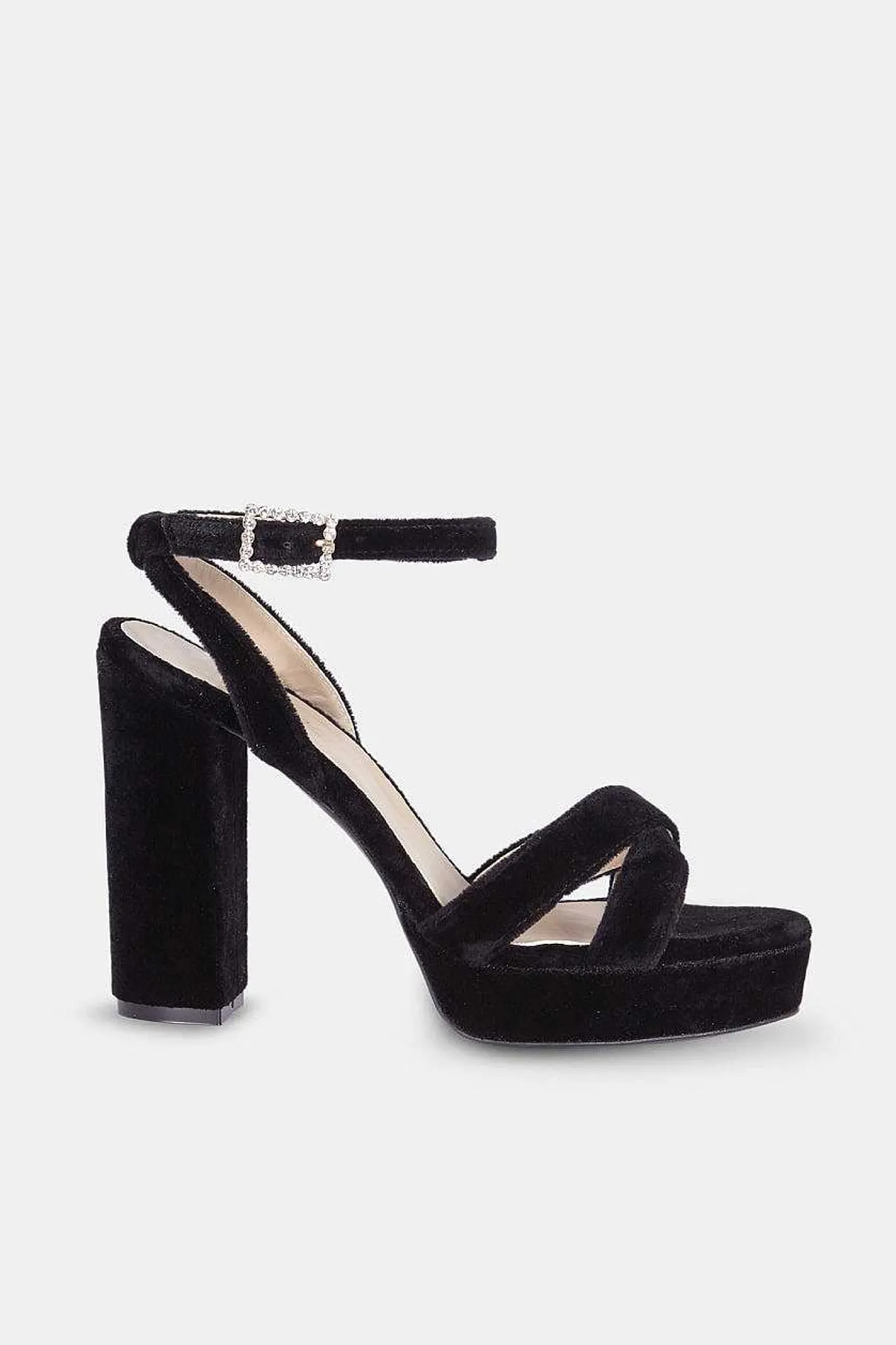Mujer MICUIR Sandalias Tacón-Corintia Terciopelo Negro 11,5Cm