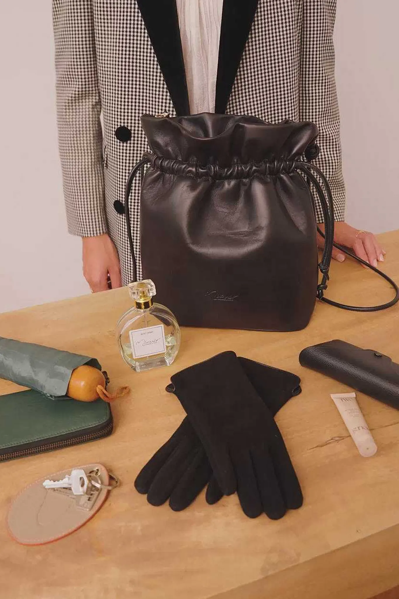 Mujer MICUIR Bolsos Medianos-Emanuelle Bag Negro