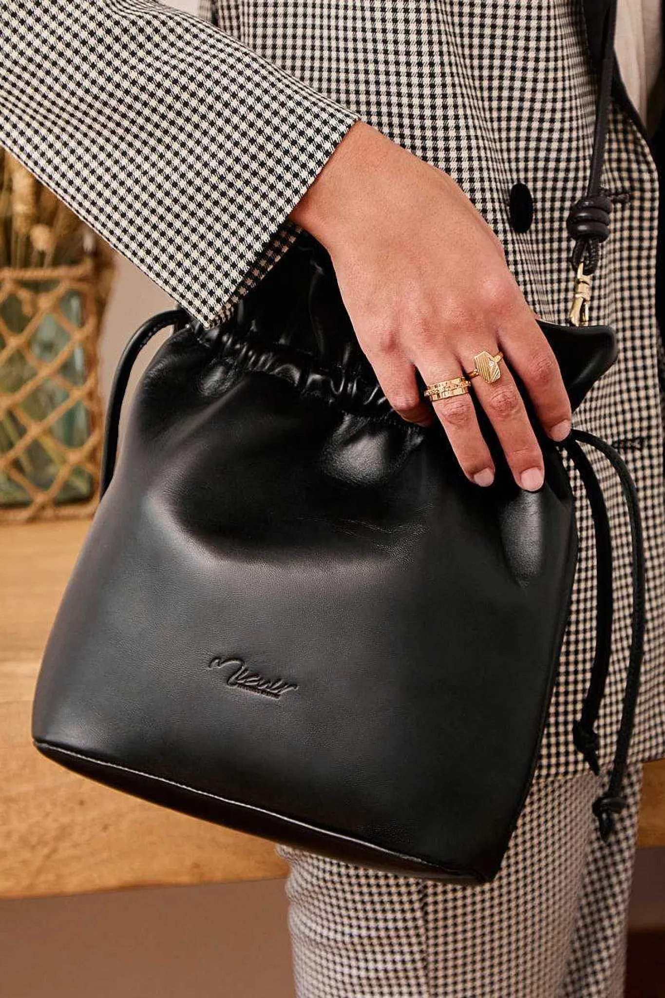 Mujer MICUIR Bolsos Medianos-Emanuelle Bag Negro