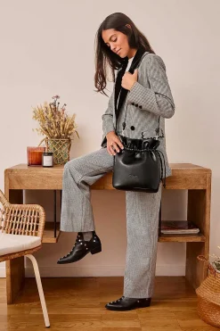Mujer MICUIR Bolsos Medianos-Emanuelle Bag Negro