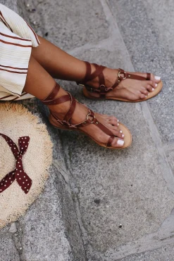Mujer MICUIR Esclavas-Esclavas Cuero