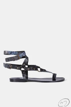 Mujer MICUIR Esclavas-Esclavas Snake Azul
