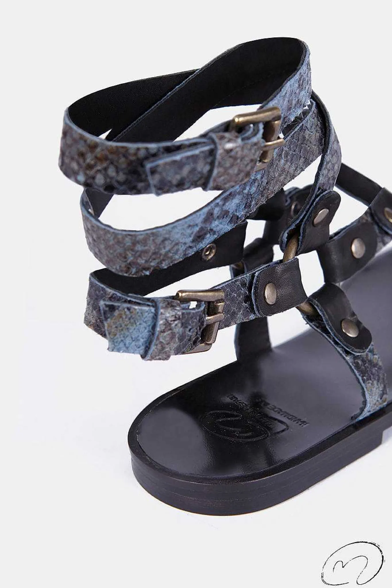 Mujer MICUIR Esclavas-Esclavas Snake Azul