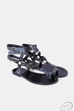 Mujer MICUIR Esclavas-Esclavas Snake Azul