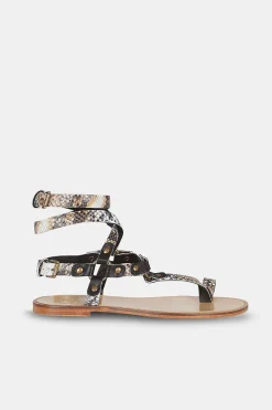 Mujer MICUIR Esclavas-Esclavas Snake Blanco
