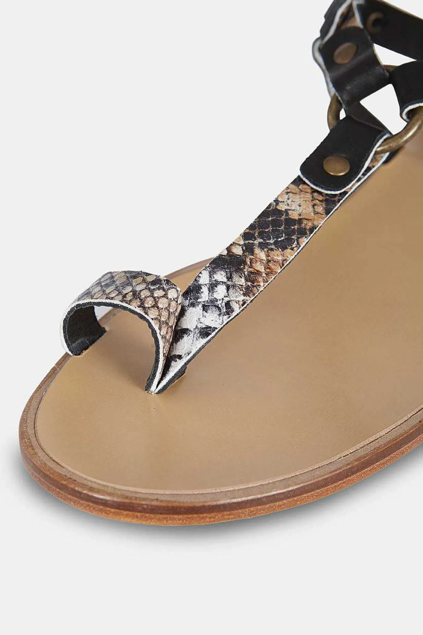 Mujer MICUIR Esclavas-Esclavas Snake Blanco