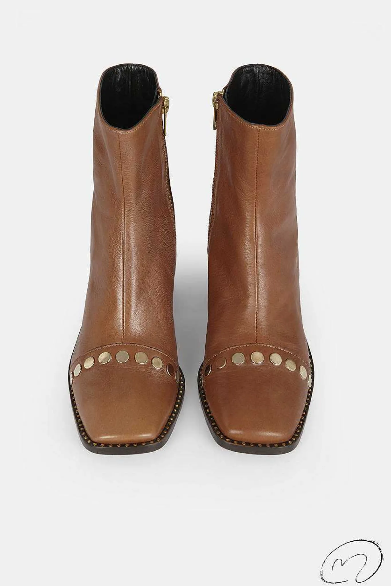 Mujer MICUIR Botines De Tacón-Filipa Boots Cuero 6Cm