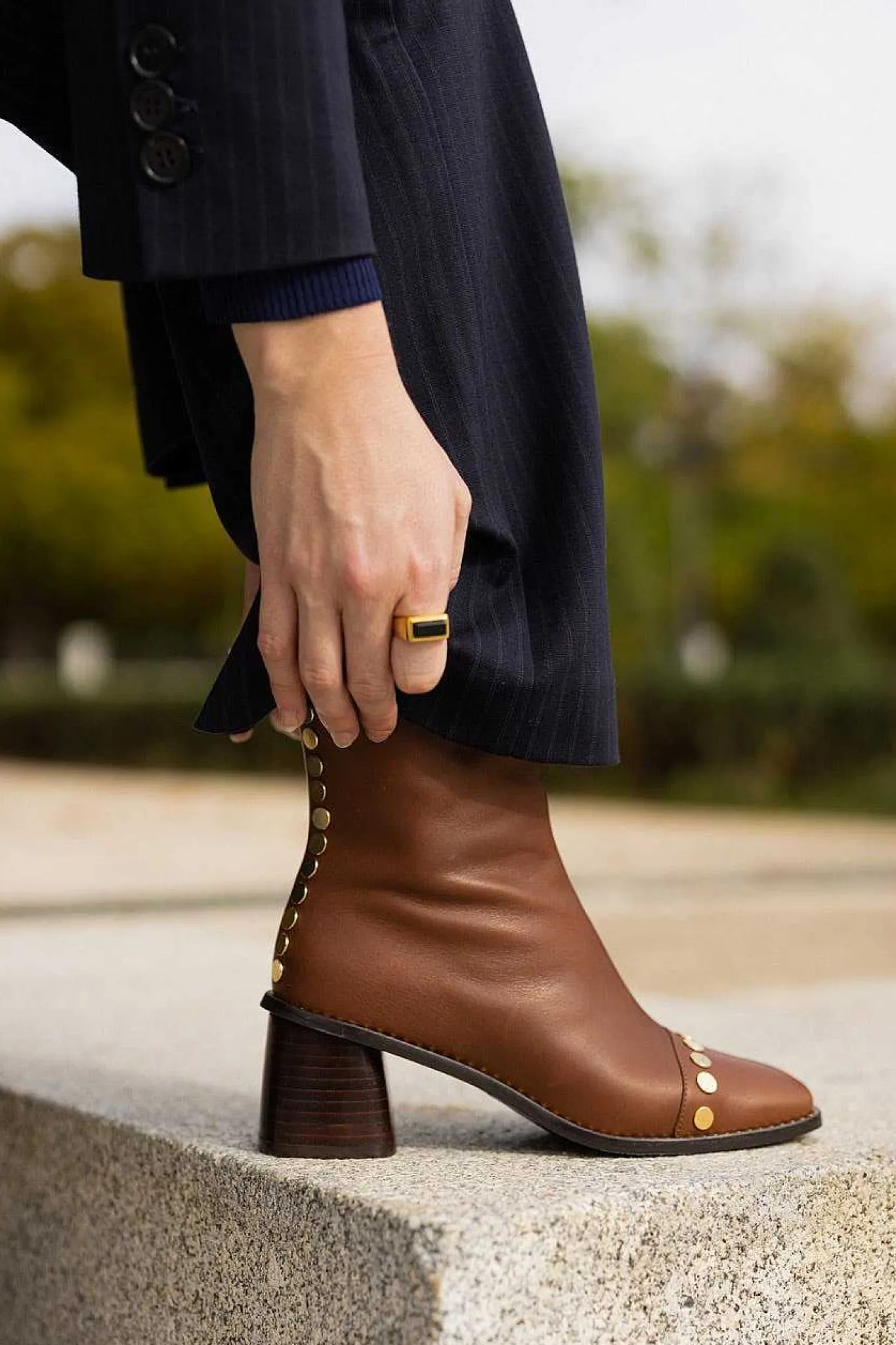 Mujer MICUIR Botines De Tacón-Filipa Boots Cuero 6Cm