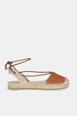 Mujer MICUIR Sandalias Esparto-Fornells Cuero 2Cm