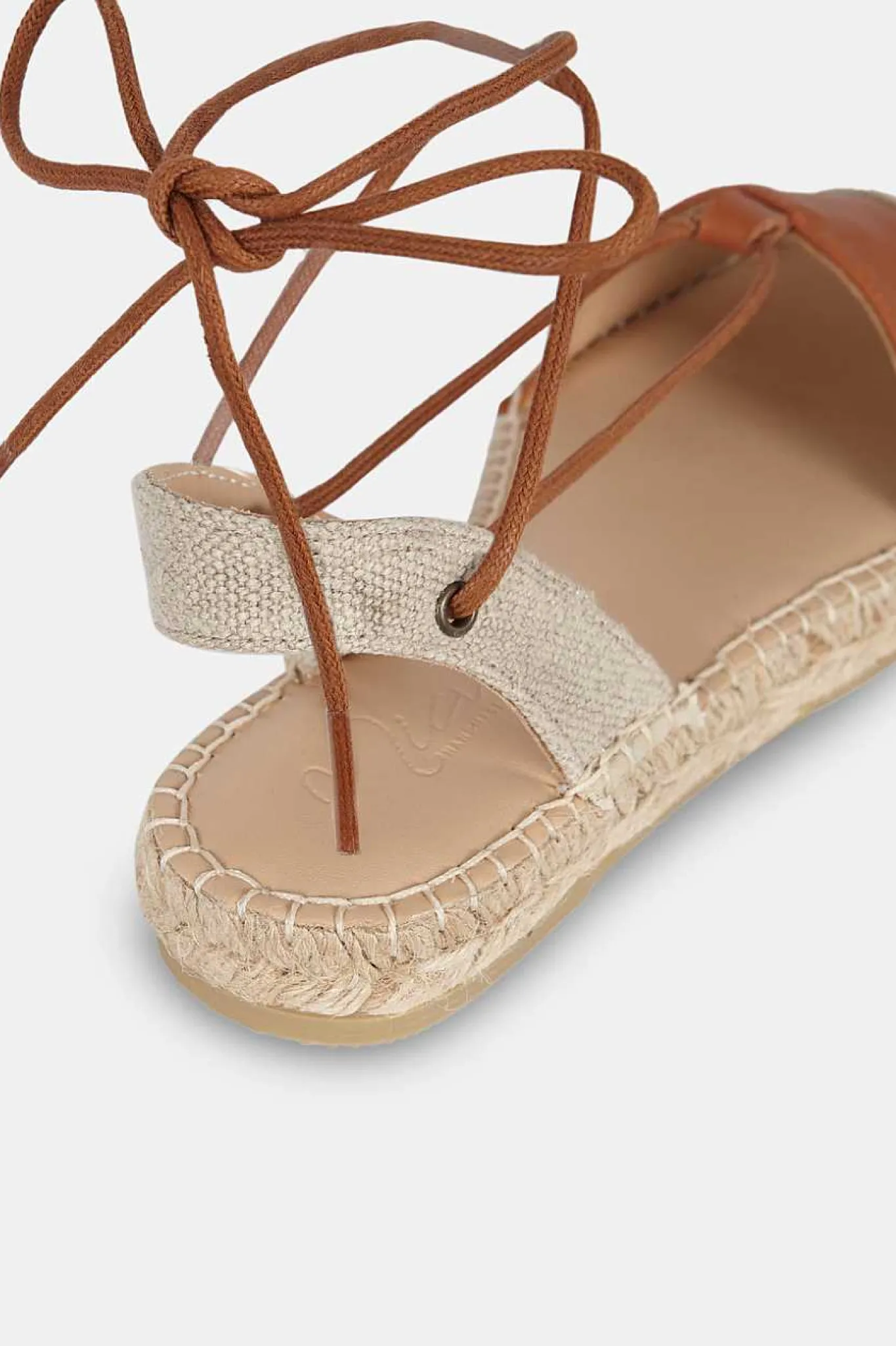 Mujer MICUIR Sandalias Esparto-Fornells Cuero 2Cm