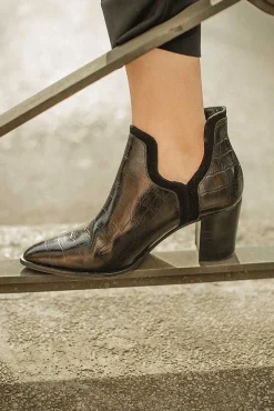 Mujer MICUIR Frida Boots-Frida Boots Coco Negro Tacón 7Cm