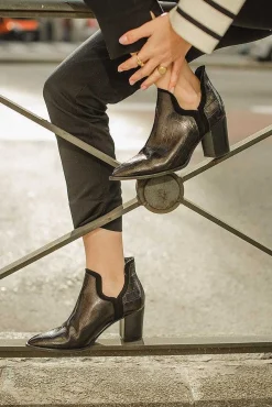 Mujer MICUIR Frida Boots-Frida Boots Coco Negro Tacón 7Cm