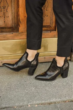 Mujer MICUIR Frida Boots-Frida Boots Coco Negro Tacón 7Cm