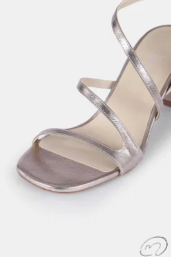 Mujer MICUIR Sandalias Tacón-Genara Plata 7Cm