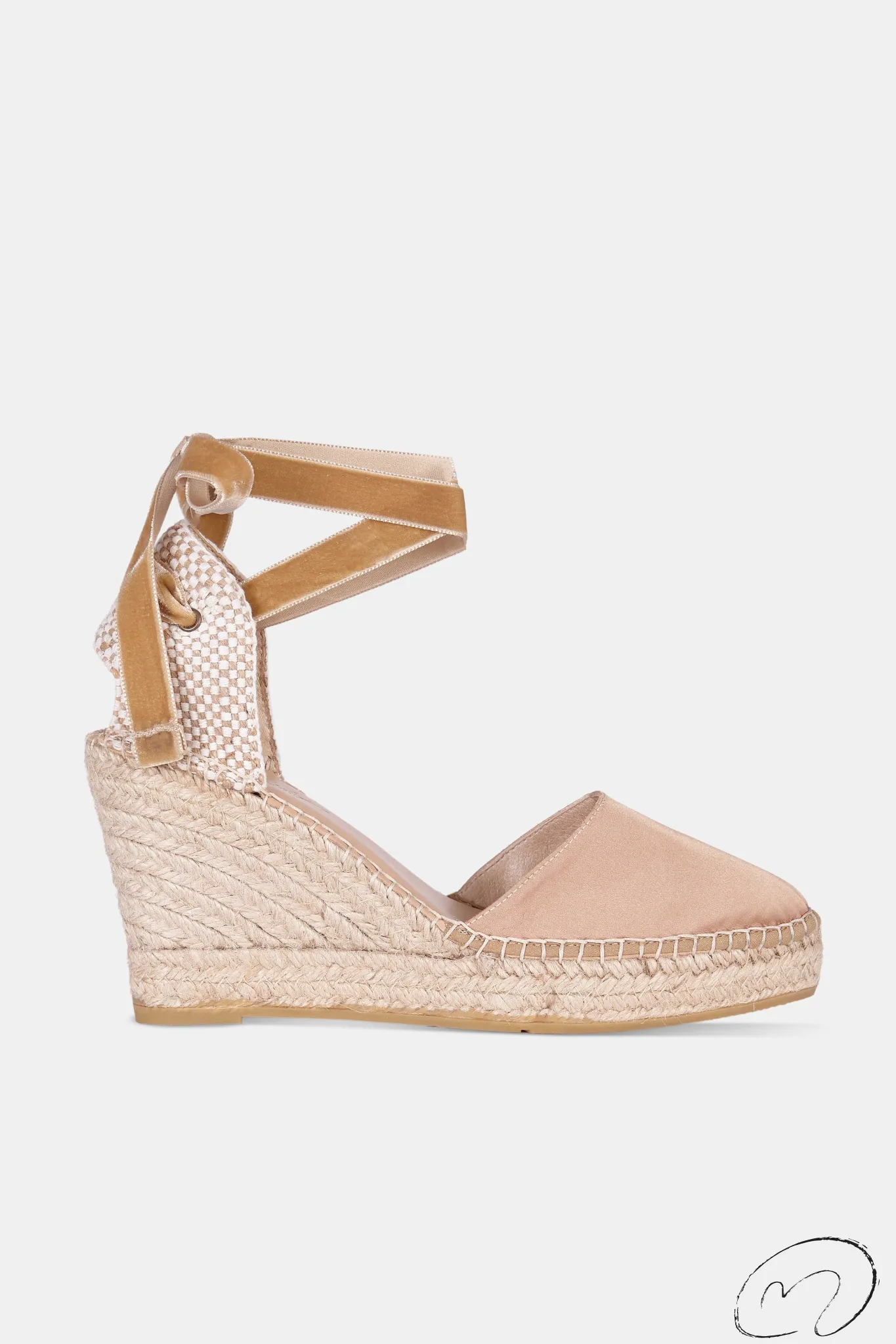 Mujer MICUIR Sandalias Plataforma-Hidra Saten Tofe 9Cm