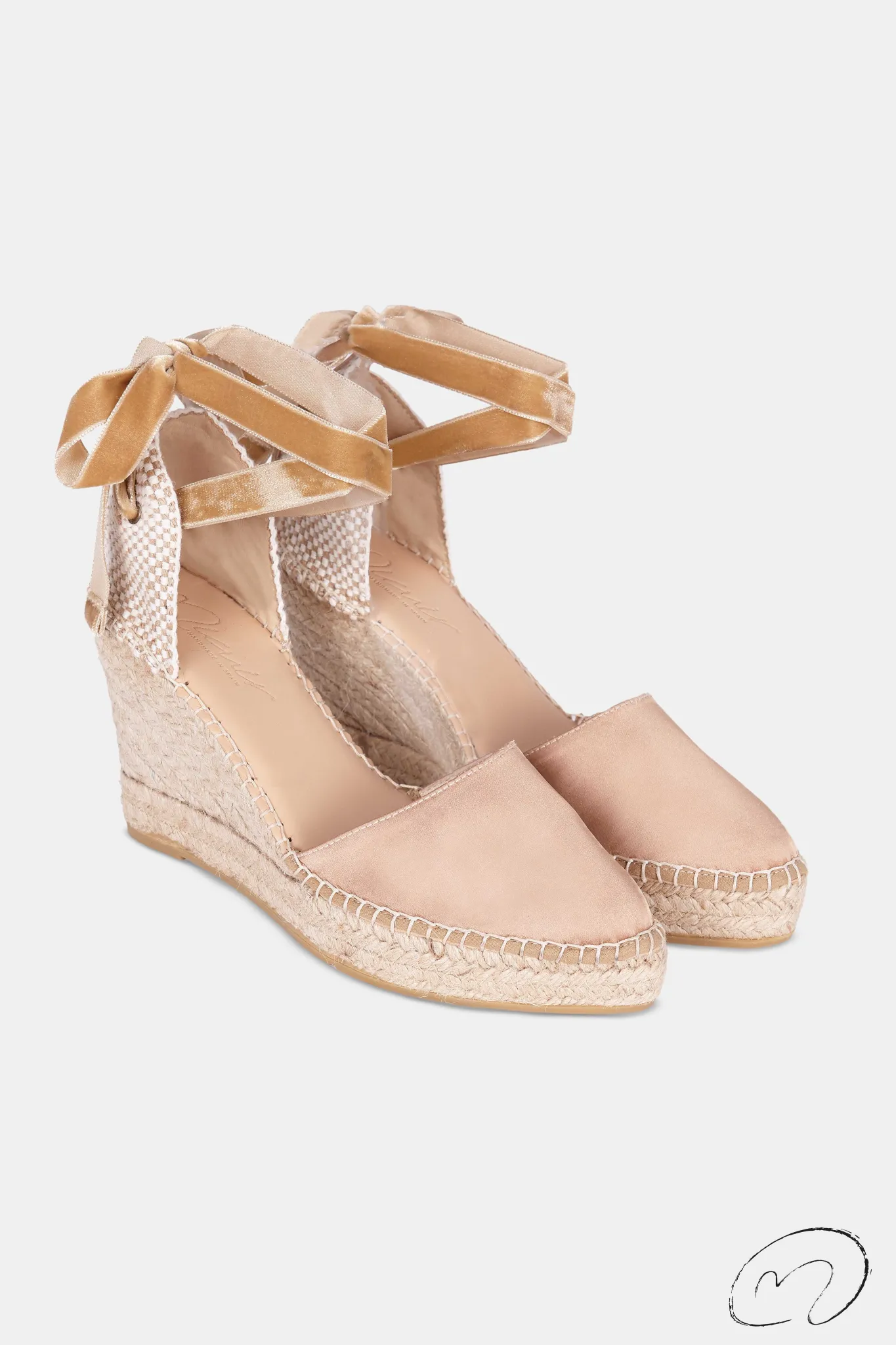 Mujer MICUIR Sandalias Plataforma-Hidra Saten Tofe 9Cm