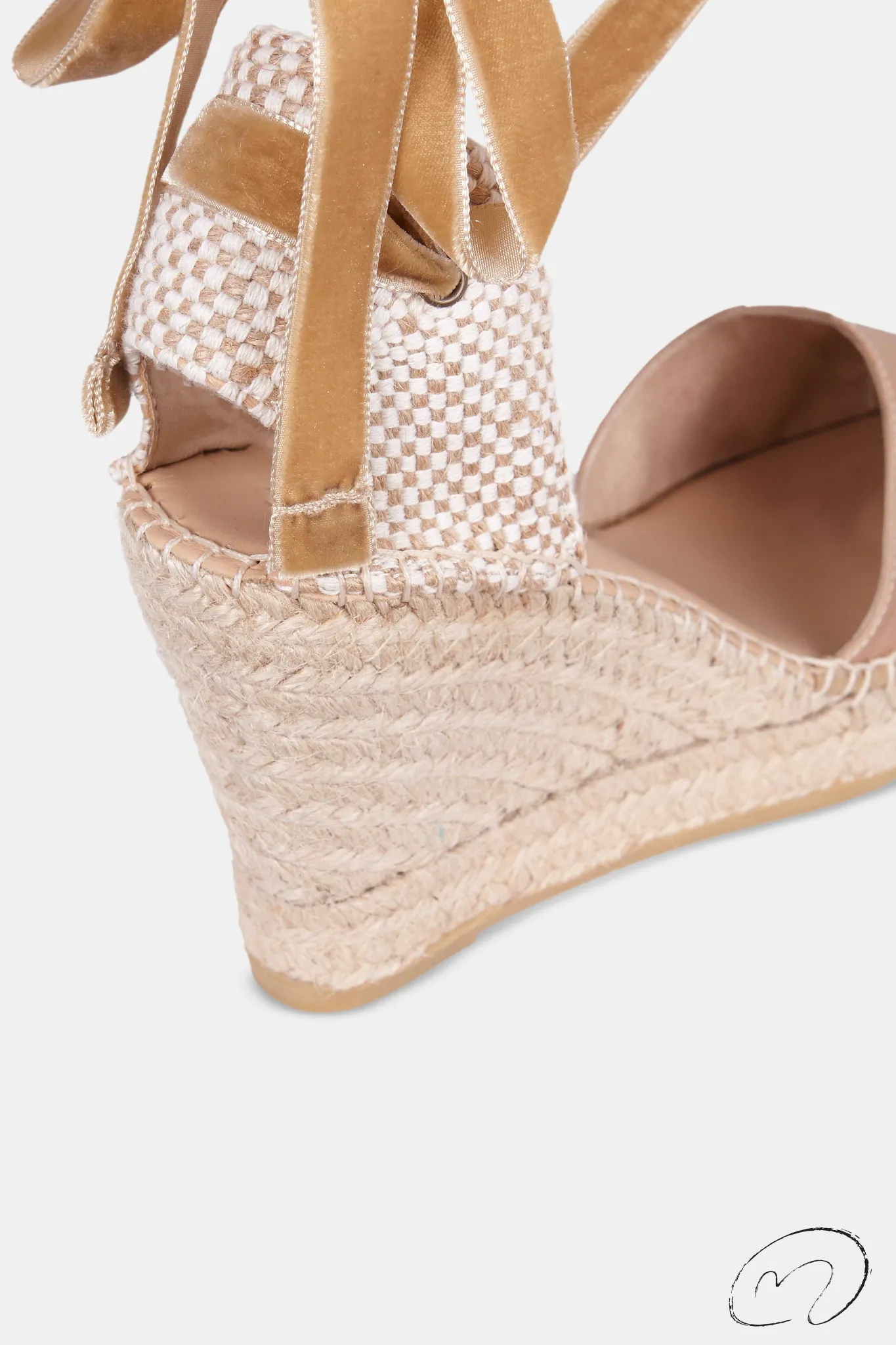 Mujer MICUIR Sandalias Plataforma-Hidra Saten Tofe 9Cm