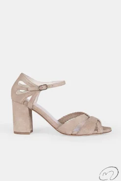 Mujer MICUIR Sandalias Tacón-Inma Taupe 7,5Cm