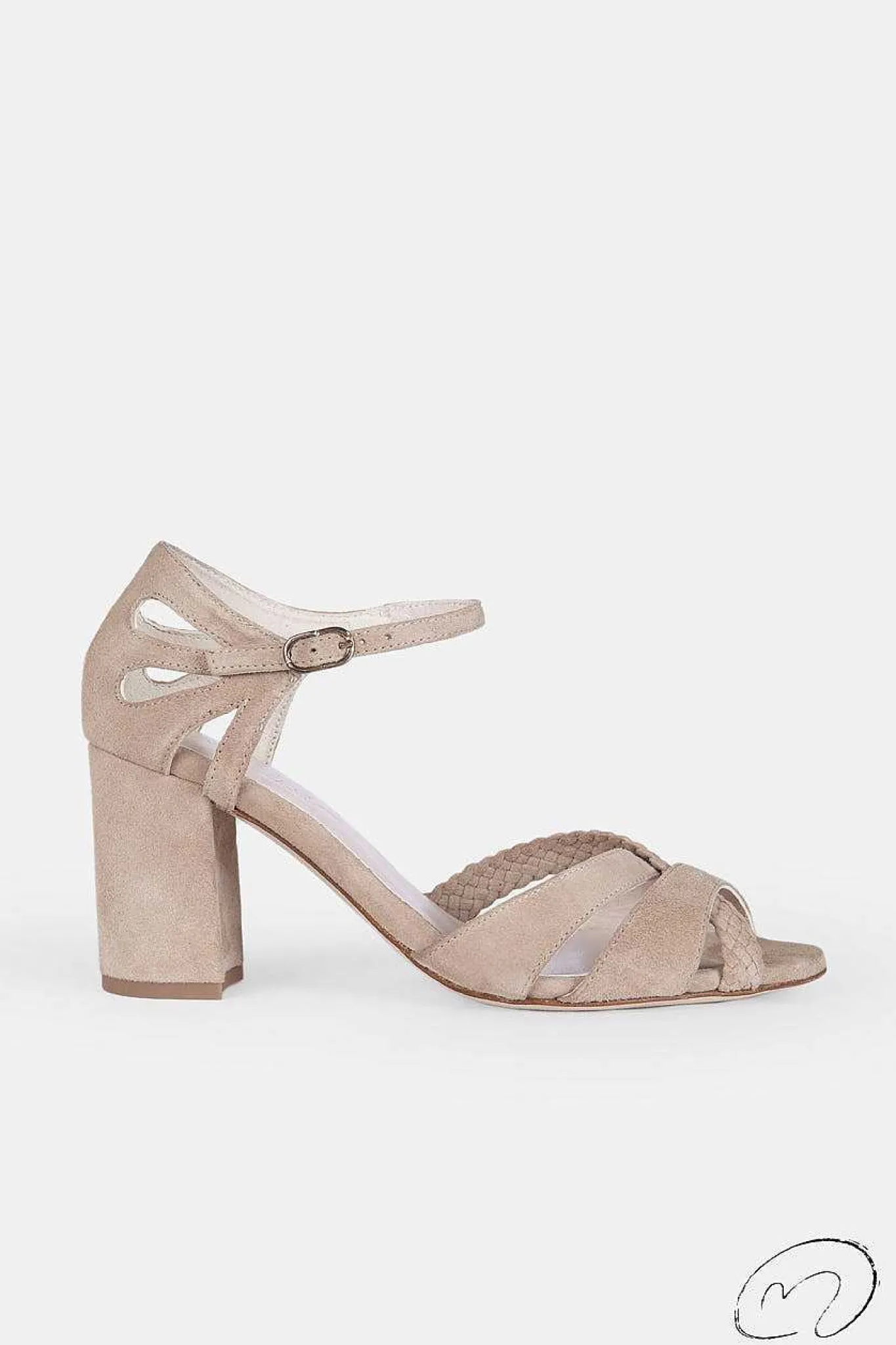 Mujer MICUIR Sandalias Tacón-Inma Taupe 7,5Cm
