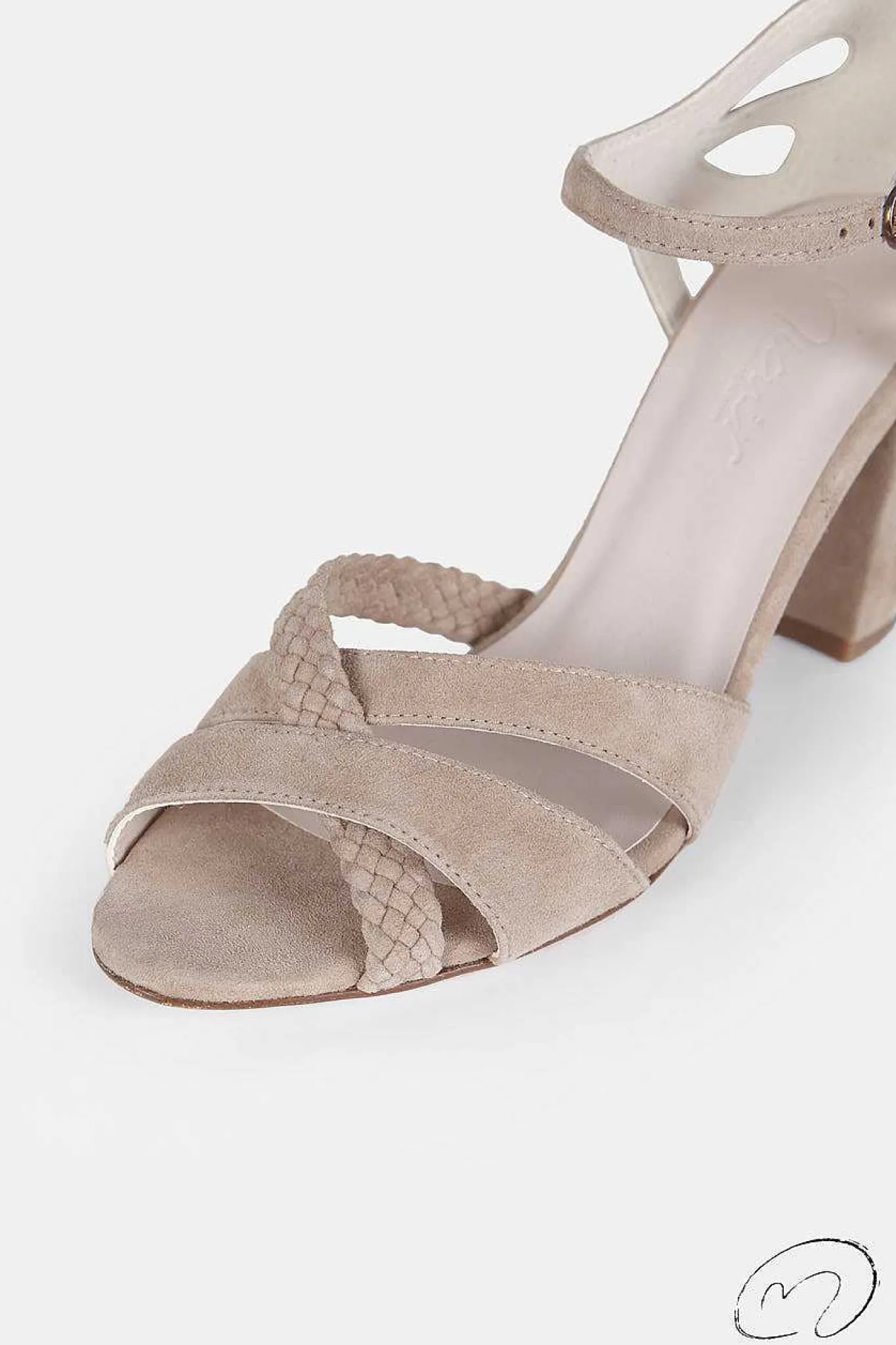 Mujer MICUIR Sandalias Tacón-Inma Taupe 7,5Cm