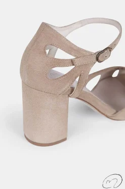 Mujer MICUIR Sandalias Tacón-Inma Taupe 7,5Cm
