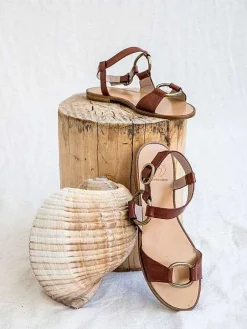Mujer MICUIR Sandalias Planas-Itaca Cuero