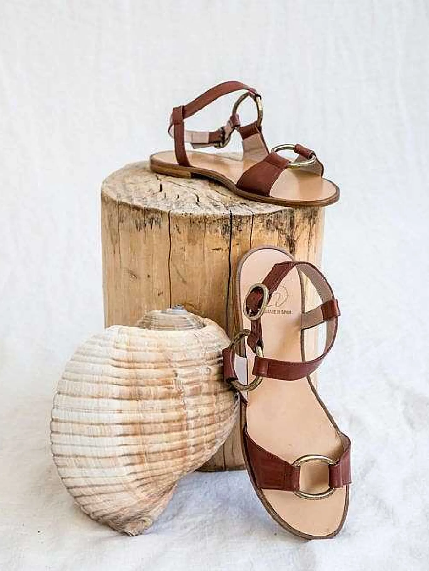 Mujer MICUIR Sandalias Planas-Itaca Cuero