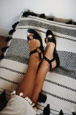 Mujer MICUIR Sandalias Planas-Itaca Negro