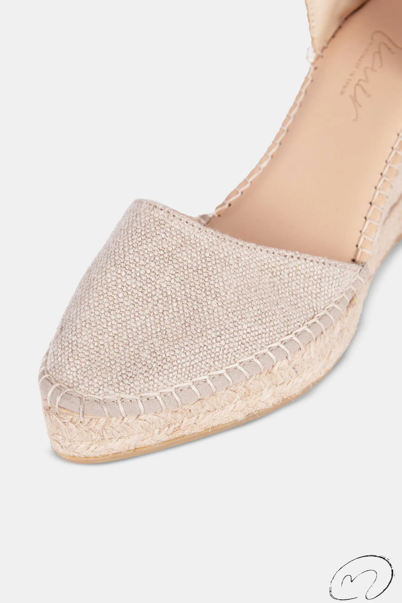 Mujer MICUIR Sandalias Plataforma-Marieta Beige 9Cm