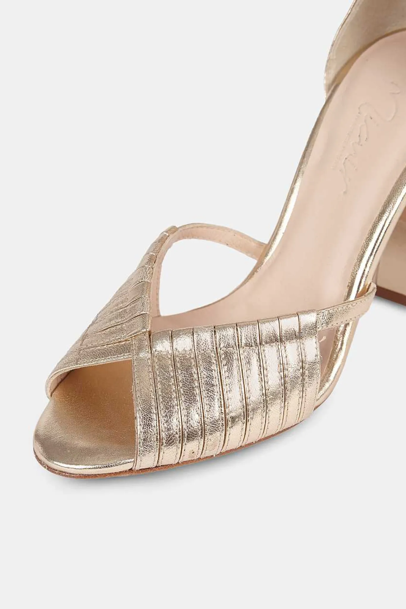 Mujer MICUIR Sandalias Tacón-Martina Oro 10Cm