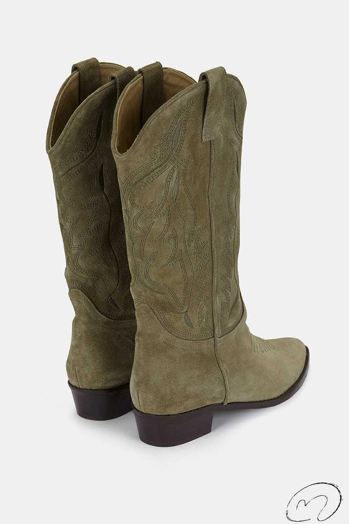 Mujer MICUIR Mestizo Boots-Mestizo Boots Kaki 3,5Cm