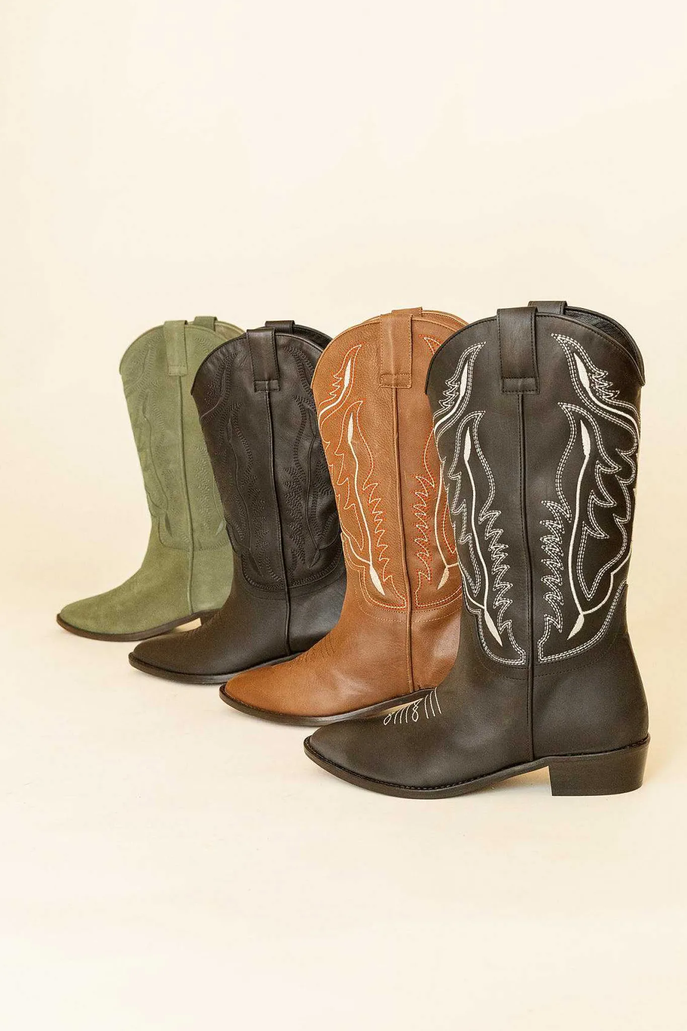 Mujer MICUIR Mestizo Boots-Mestizo Boots Kaki 3,5Cm
