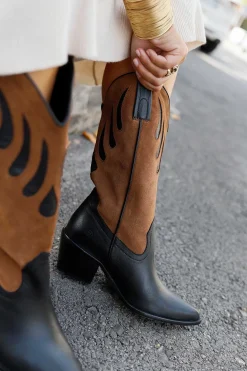 Mujer MICUIR Mestizo Boots-Mestizo Boots Tacón Combinada 7Cm