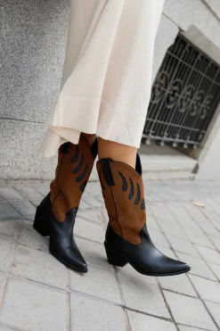 Mujer MICUIR Mestizo Boots-Mestizo Boots Tacón Combinada 7Cm