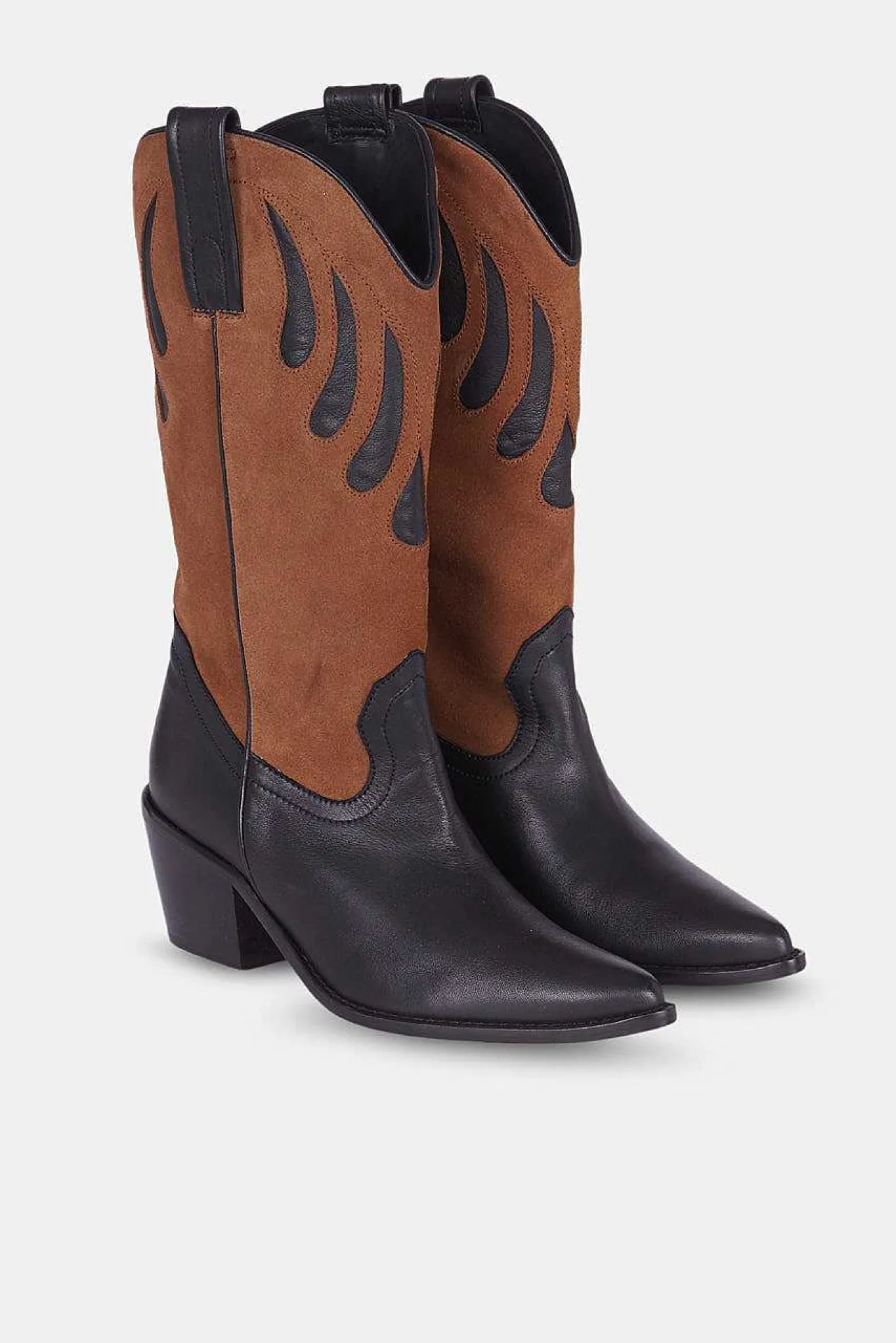 Mujer MICUIR Mestizo Boots-Mestizo Boots Tacón Combinada 7Cm