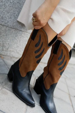 Mujer MICUIR Mestizo Boots-Mestizo Boots Tacón Combinada 7Cm