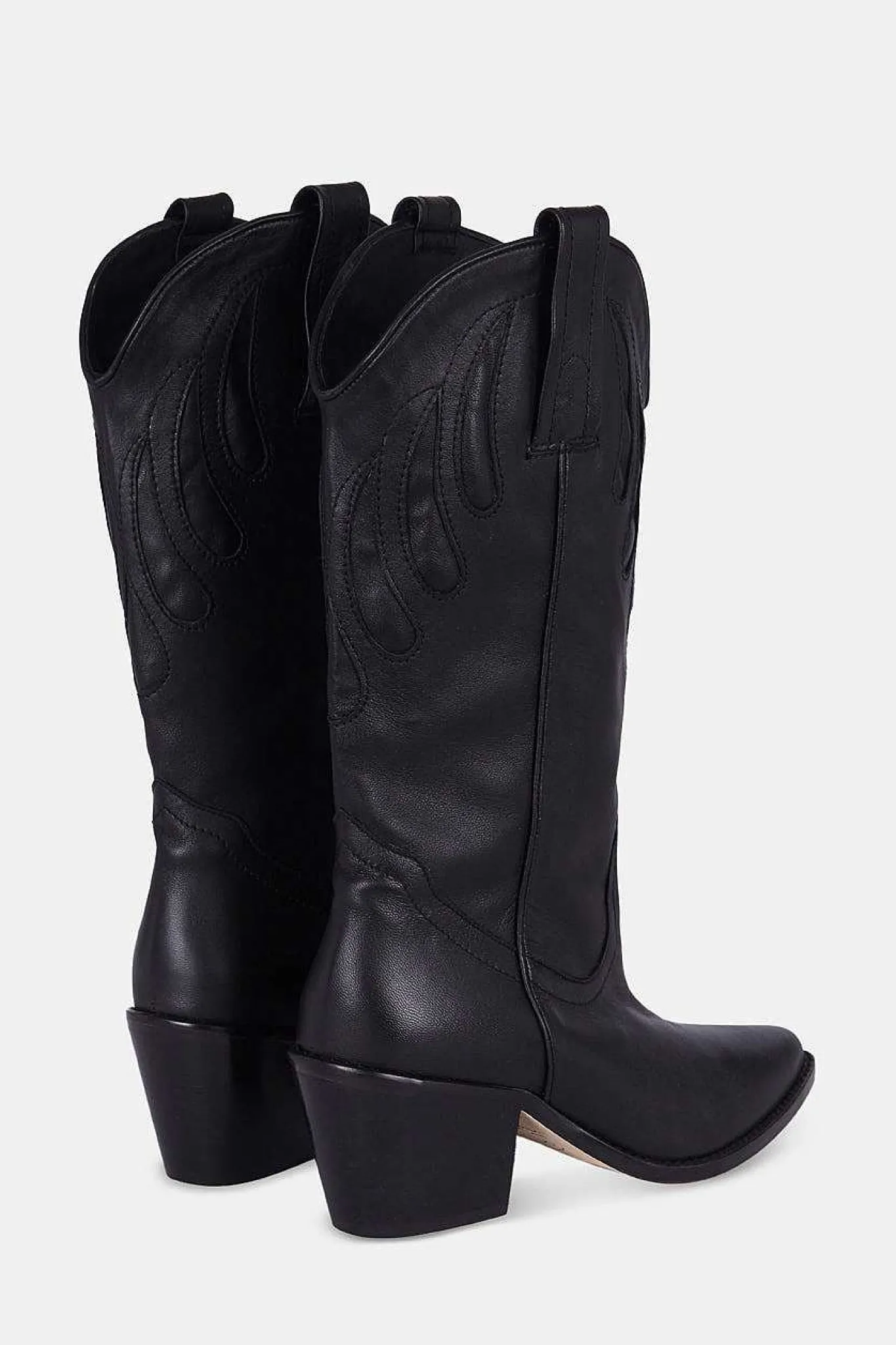 Mujer MICUIR Mestizo Boots-Mestizo Boots Tacón Negro 7Cm
